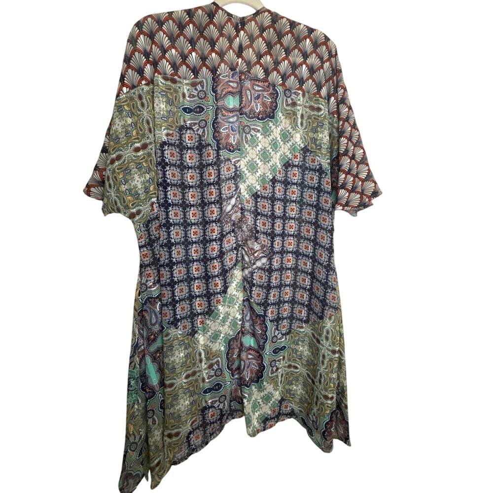 Umgee Multi Pattern With Metallic Threaded Kimono… - image 2